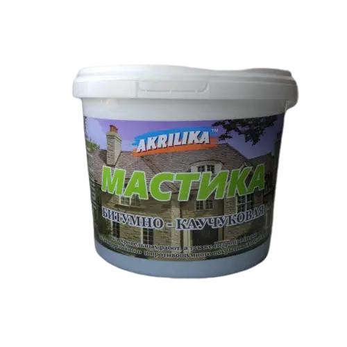 Мастика бітумно-каучукова AKRILIKA 10 кг